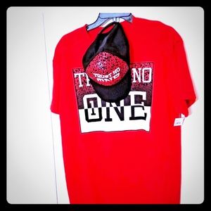 NWT TRUST NO ONE HYBRID APPAREL GRAPHIC TEE SZ LG